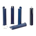 ALTOBUY PLAST - Jeu de 4 pieds 28 cm bleus + pied central pour cadre à lattes
