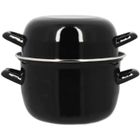 Marmite à moule - MENASTYL - 3645567 - En acier émaillé - Noir - 18 cm - 2,7 litres - Tous feux dont induction