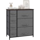 HOMCOM - meuble de rangement - Tissu - 64x30x71cm - Noir
