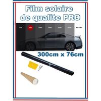 Qualite Professionnelle Film Teinté Pellicule Vitres Auto Noir 15% 76cm X 3m