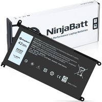 NinjaBatt Batterie Compatible avec Dell WDX0R P69G Inspiron 13 15 5000 7000 5567 7579 5578 5570 5568 7569 5579 5565 7573 13 7