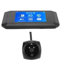 Drfeify caméra de judas 4.1in Doorbell Digital Viewer Détection de mouvement Vision nocturne haute définition pour la sécurité