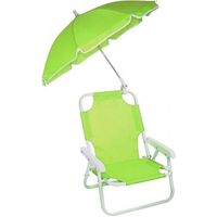 2576 Chaise pliante pour les enfants avec le parasol (Vert)