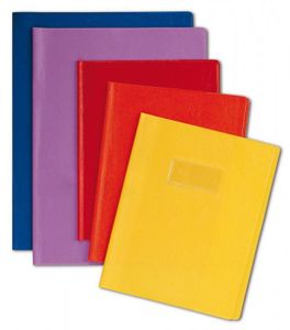 Protège-Cahier PVC MÉGACRÉA 24x32 Cm Noir - Conditionnement Unité