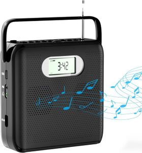 RADIO CD CASSETTE Lecteur CD Portable Boombox Lecteur CD Bluetooth a