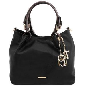 sac a main noir souple