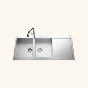 Evier Inox Nid D Abeille Scaldis 2 Bacs 1 Egouttoir Cuisissimo Achat Vente Evier De Cuisine Evier Inox Nid D Abeille Sc Cdiscount