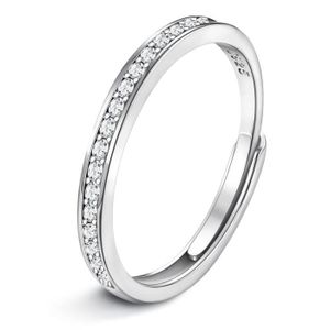 BRACELET - GOURMETTE Bague Femme en Argent 925 Bague Argent Femme Zirco