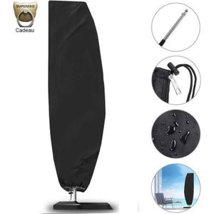 Housse /à Parasol Patio 210D Oxford en Tissu Banana Parasol Cover Housse /à Parapluie Durable et D/éport/ée pour Balan/çoire avec Tringle pour Parasol