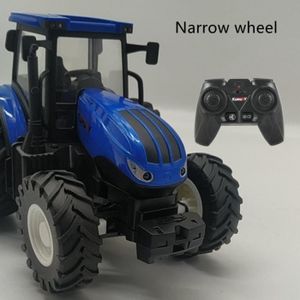 ACCESSOIRES HOVERBOARD Ensemble de jouets agricoles RC - Bleu - 4 roues - Tracteur remorque avec phare LED - Télécommande 1/24 GHZ