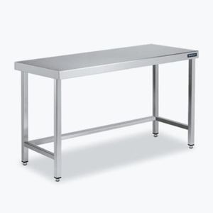 PLAN DE TRAVAIL Table Centrale avec Renforts - Gamme 600 - Hauteur 600 - Distform - Inox 18/102000x600x600mm 2000x600x600mm