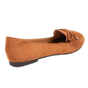 mocassins femme camel