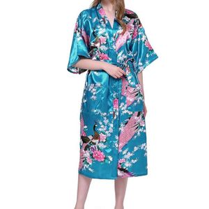 ROBE DE CHAMBRE Robe de Chambre pour Femme Peignoirs Peacock Kimon