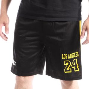 SHORT DE BASKET-BALL Short Basketball Noir Homme Sport Zone Los Angeles Lakers