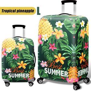 housse imprimée polygonale GUYAQ Housse de protection élastique pour valise bagages voyage usage quotidien XL code polygone école