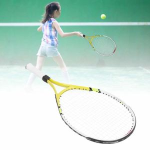 RAQUETTE DE TENNIS Omabeta Raquette de tennis pour adolescents Regail Ensemble de Raquette de Tennis Adolescents Enfants Cadre en sport kit Jaune