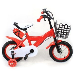 Vélo 12 Fille Licence Reine des Neiges pour enfant de 3 à 5 ans avec  stabilisateurs à molettes - Panier avant - 1 frein au meilleur prix