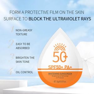 SOLAIRE CORPS VISAGE Pwshymi-crème solaire quotidienne Crème solaire blanchissante résistante aux UV 2 g-0,07 oz Texture de pte hygiene solaire