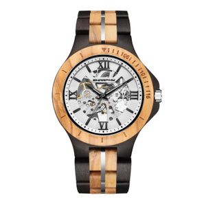 Montre bois mecanisme apparent deals