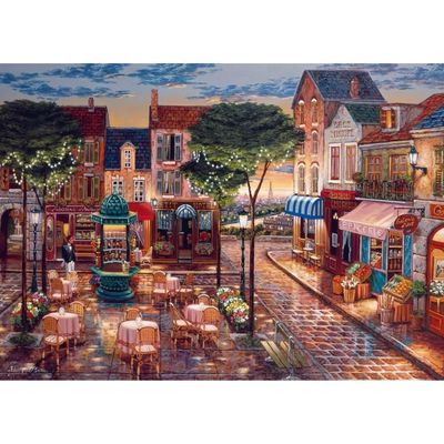 Castorland Tea Time In Paris, Jigsaw Puzzle, Ville, Enfants Et Adultes, Garçon-Fille, 9 Année(s), 470 Mm - Jeux - Jouets