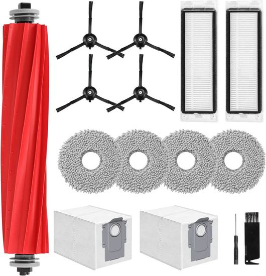 15 Lingettes Jetables + 1 Support Compatibles Lefant M1, U180, OKP K8 - Pour Robot Aspirateur - Nettoyage à Sec/Humide