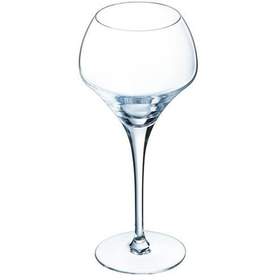 6 verres à vin rouge et blanc 37cl Open Up - Chef&Sommelier - Cristallin design original 30% plus résistant