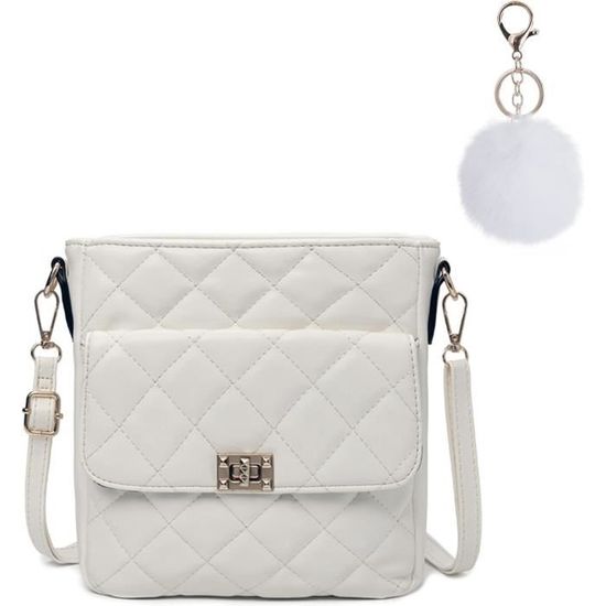 Sac à Main Vintage Femme En Cuir PU - Multi-poches, Bandoulière Rétro - Idéal Pour Travail, École Ou Voyage