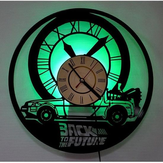 Cadeau d'horloge en vinyle Retour vers le futur Retour vers le futur