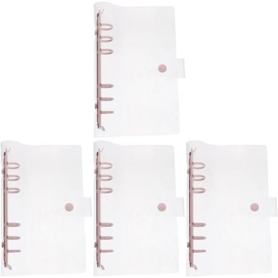 Lot De 2 Classeurs Anneaux A6 PVC Transparent Rechargeable – Protège-Documents Bureau, École & Voyage