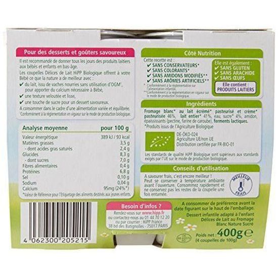 Hipp Biologique Delices De Lait Fromage Blanc Nature Sucre Des 6 Mois 24 X De 100 G Fr9908 A Cdiscount Puericulture Eveil Bebe Hipp Biologique Delices De Lait Fromage Blanc Nature Sucre Des 6 Mois 24 X De 100 G Fr9908 A Cdiscount Puericulture Eveil Bebe