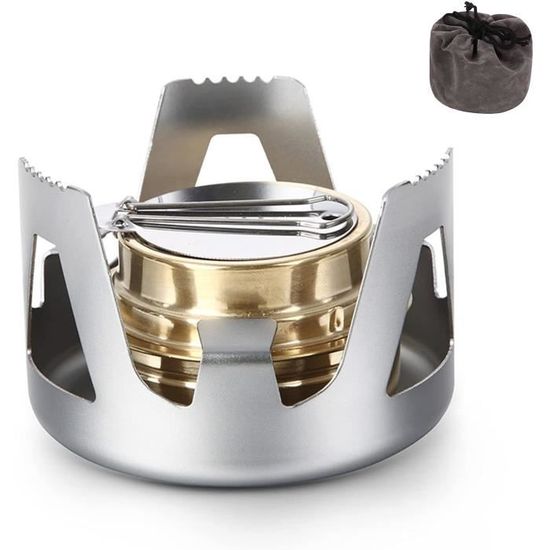 Support Pour Brûleur à Alcool Tatonka - Acier Inox, Stabilise Sur Sol Irrégulier