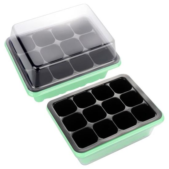 Augnongly Plateau De Semences à 250 Grilles, Plateau De Croissance Des Plantes Pour La Germination Des Semis, Le Jardinage D'IntéRieur, Le Sol Et La Croissance Hydroponique