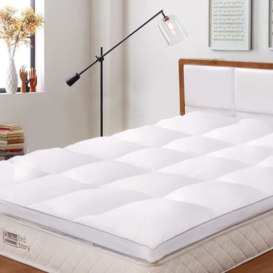 BedStory Surmatelas 160 x 200cm - Confort Microfibre- moelleux et doux