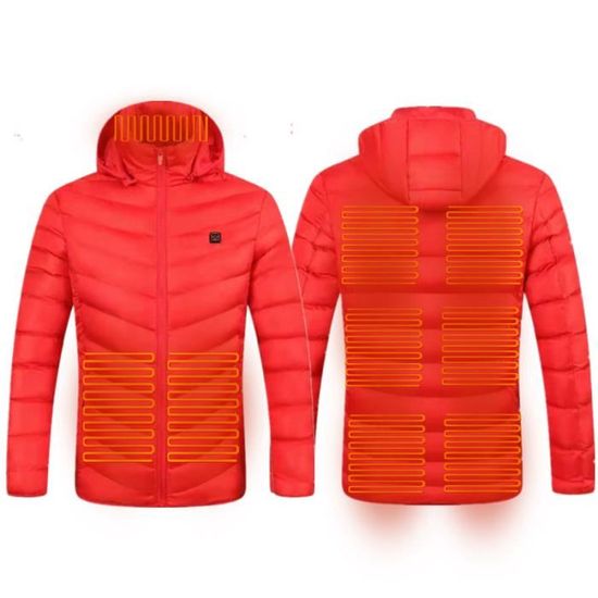 Wyongtao Veste Chauffante Homme Usb Imperméable Doudoune Chauffante