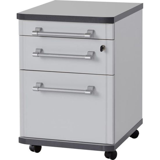 Caisson A Roulettes Pour Dossiers Suspendu Coloris Erable Repro