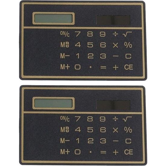 Calculatrice Solaire Mini Portable - Design Compact, Couleur Rose, Parfaite Pour Les étudiants Et Le Bureau