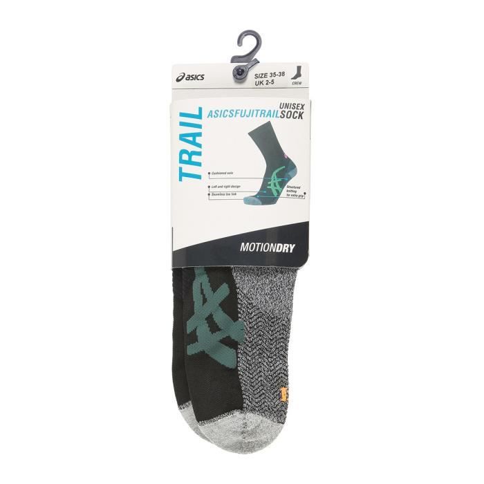 ASICS Chaussettes Running Fuji - Mixte - Noir et orange