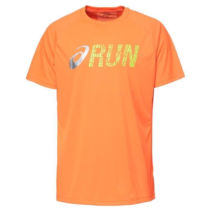 asics t shirt orange