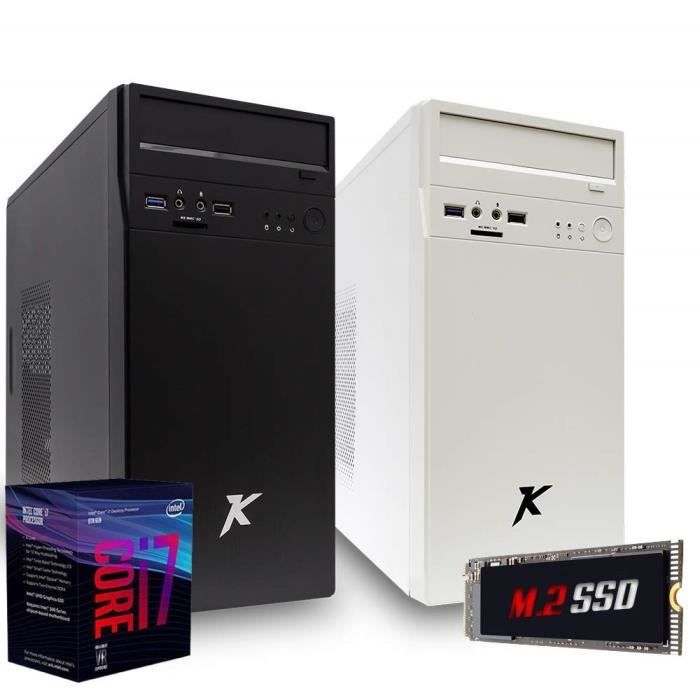 Ordinateur PC de BureauIntel Core i7 8700 6-Core 6 x 32 ghzRam 8 Go SSD M.2 512