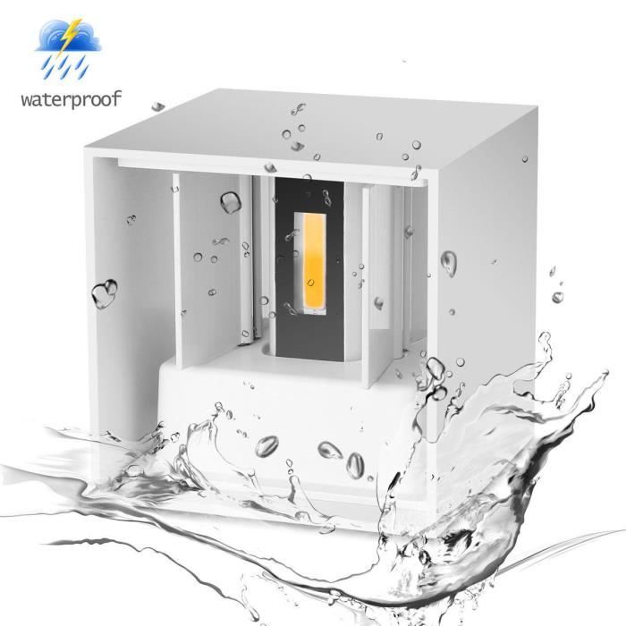 7W Moderne LED Lampe Appliques Murale de corridor Up Down Eclairage Luminaire chaud (White Case)