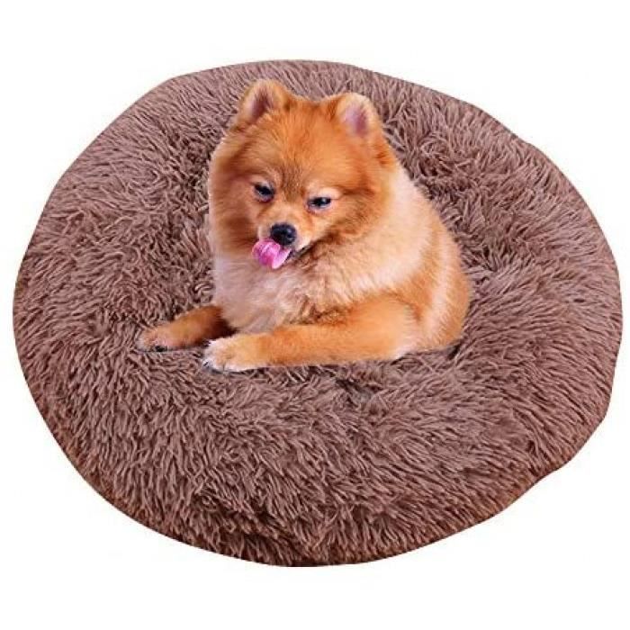 Taille: Diameter:60 Couleur: Brown Panier Chat Lit Panier Pour Animal Domestique Pour Chats Et Petits Chiens Coussin Pour Lit De Ch