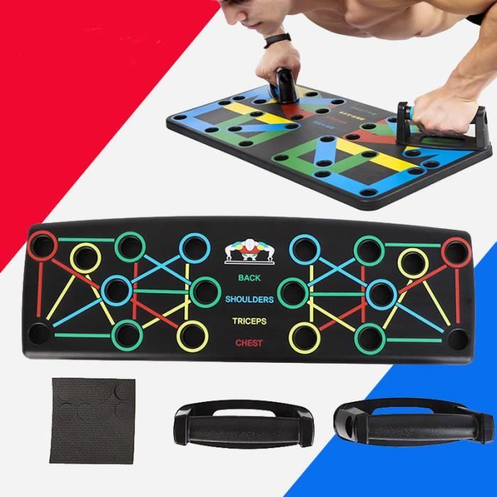 Push Up Board avec Instruction imprimer musculation Fitness outils d'exercice hommes femmes Push-Up représente l'entraînement corpor