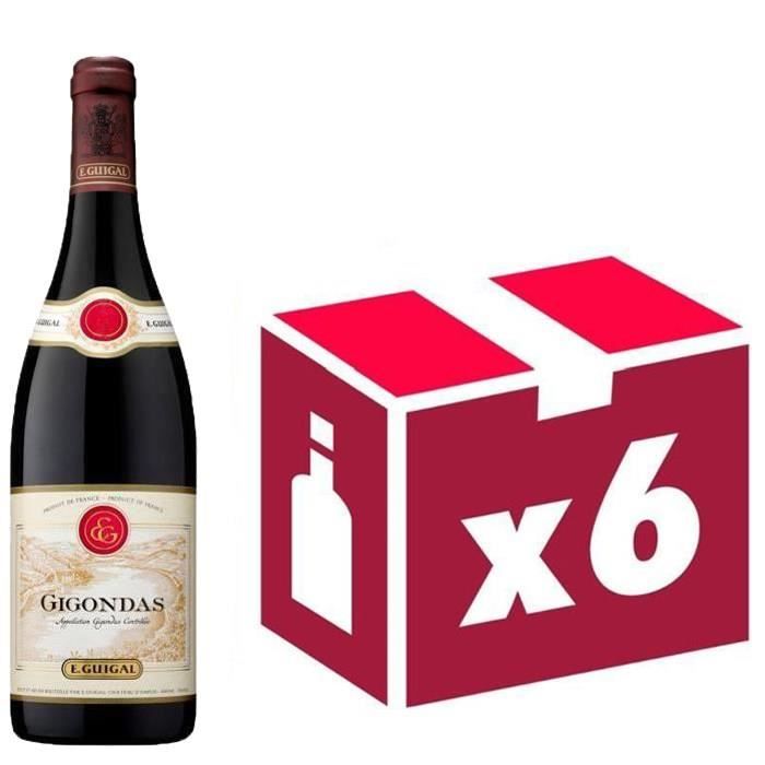 Gigondas vin rouge 6x75cl Guigal