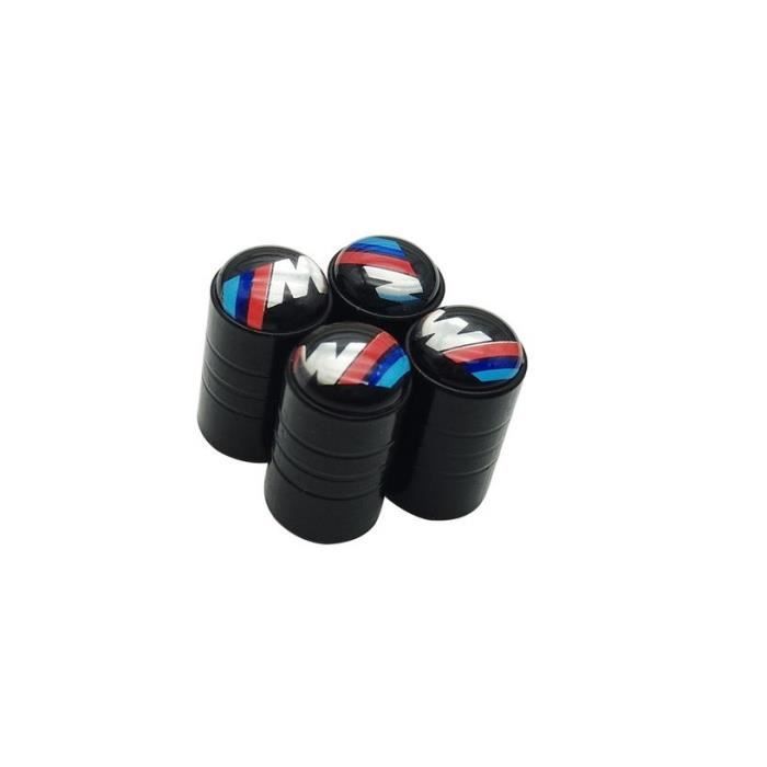 4 x bouchons de valves m motorsport noir tuning logo