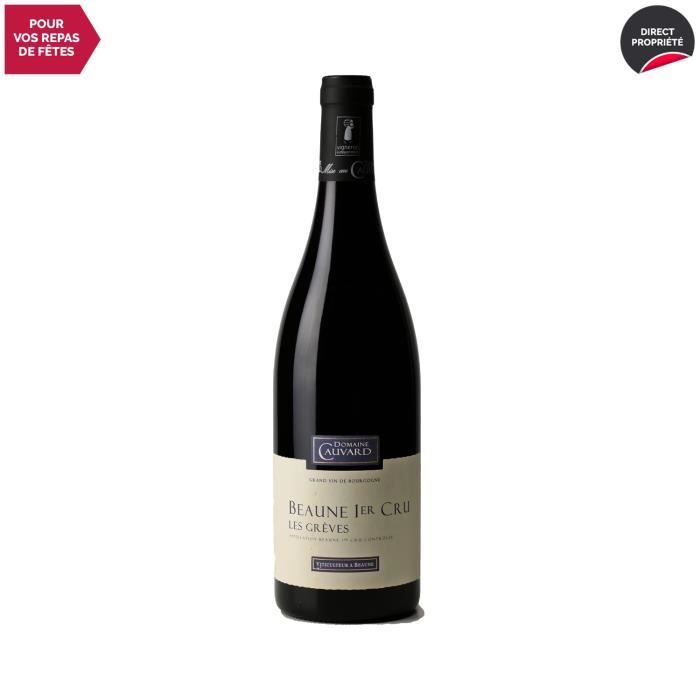 Beaune 1er cru Les Grèves Rouge 2017 - 75cl - Domaine Cauvard - Vin AOC Rouge de Bourgogne - Cépage Pinot Noir