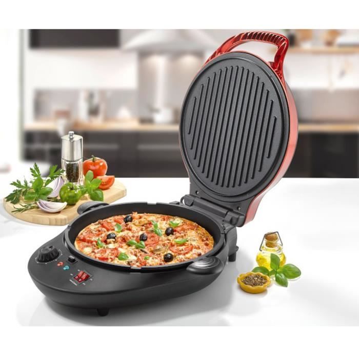 Tarte Modulo Premium – Appareil de Cuisson Multifonctions Coloris Noir et Rouge