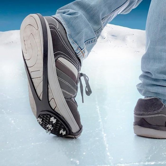 Semelles anti glisses pour la glace - Crampon pour chaussure anti Verglas Caoutchouc Semelle Antidérapant Unisexe Crampon