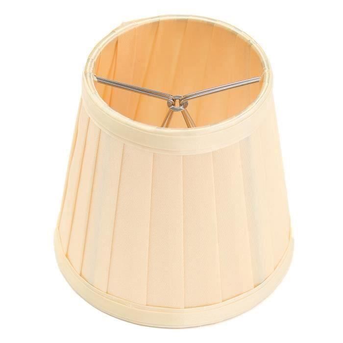 Abat-jour en Tissu Pr Lustre Sans Ampoule JAUNE