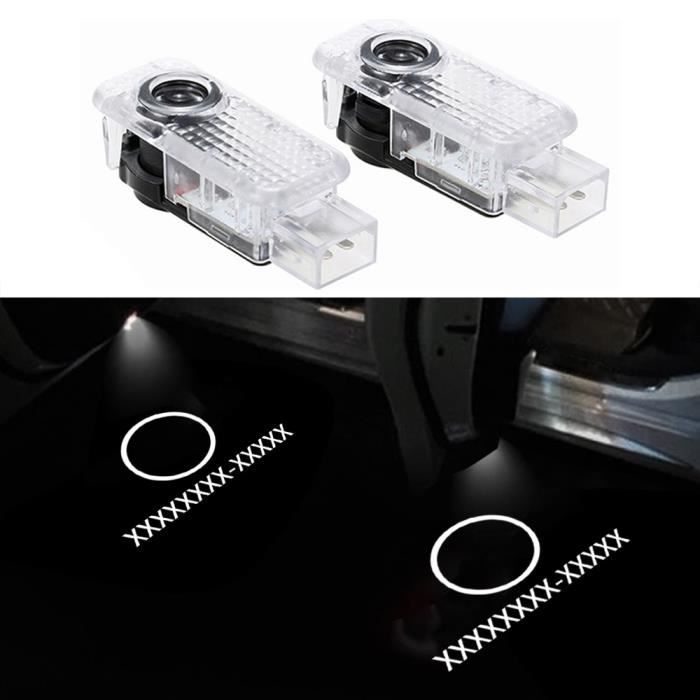 Couleur 01.Mercedes logo Projecteur LED pour Mercedes Benz W211, 2 Pièces, Éclairage de Porte de Voiture, Log