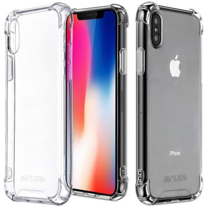 Coque Plus Verre Trempé Pour iPhone X & XS Protection vitre Premium